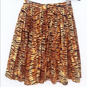 Deadly Dames / Micheline Pitt tiger print pinup skirt